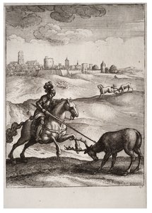 The Stag and the Horse by Wenceslaus Hollar